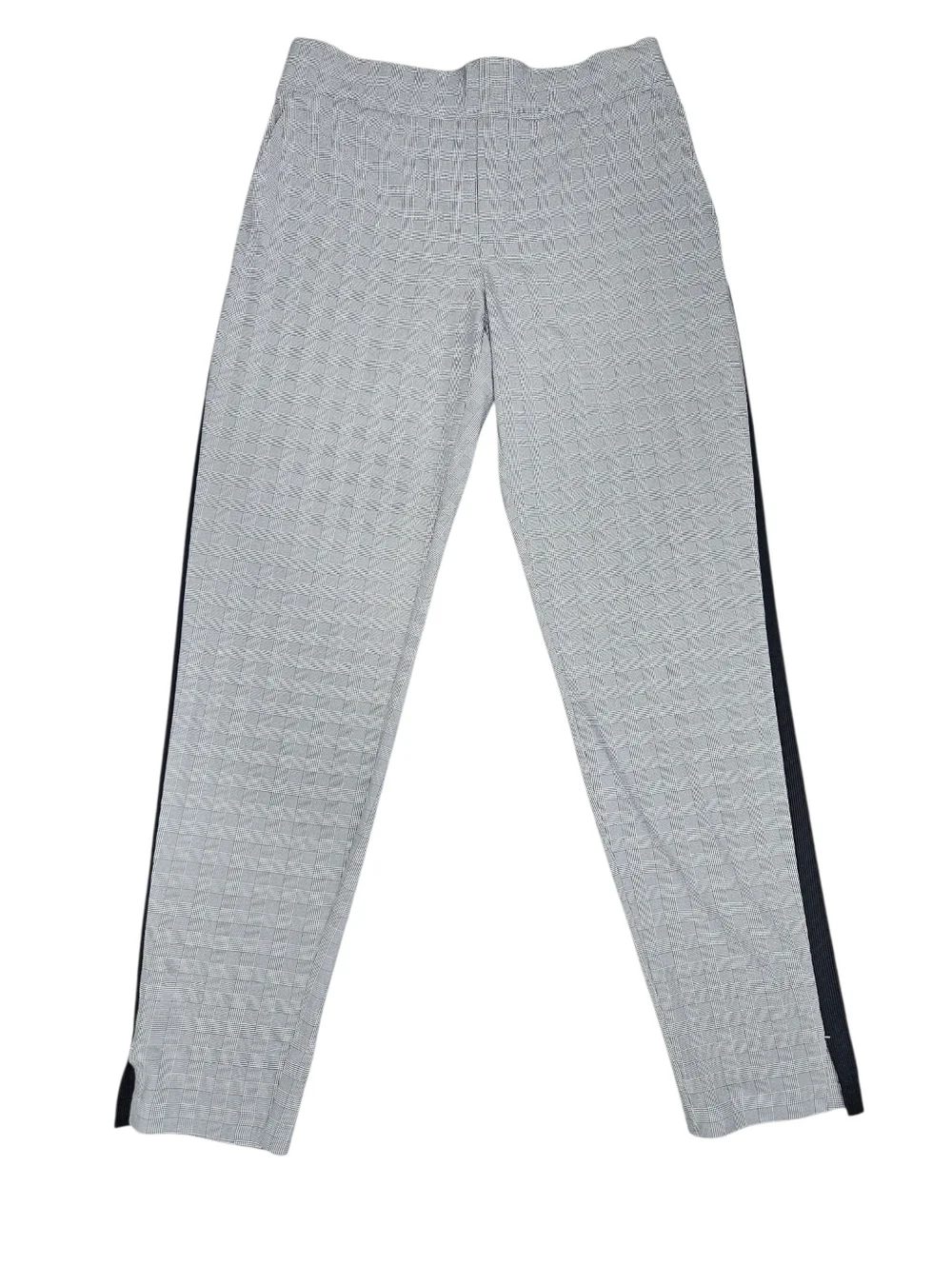 ATHLETA Brooklyn Glen Plaid Pull On Pant Sz 10T Gray Black Travel Athleisure - Picture 2 of 16